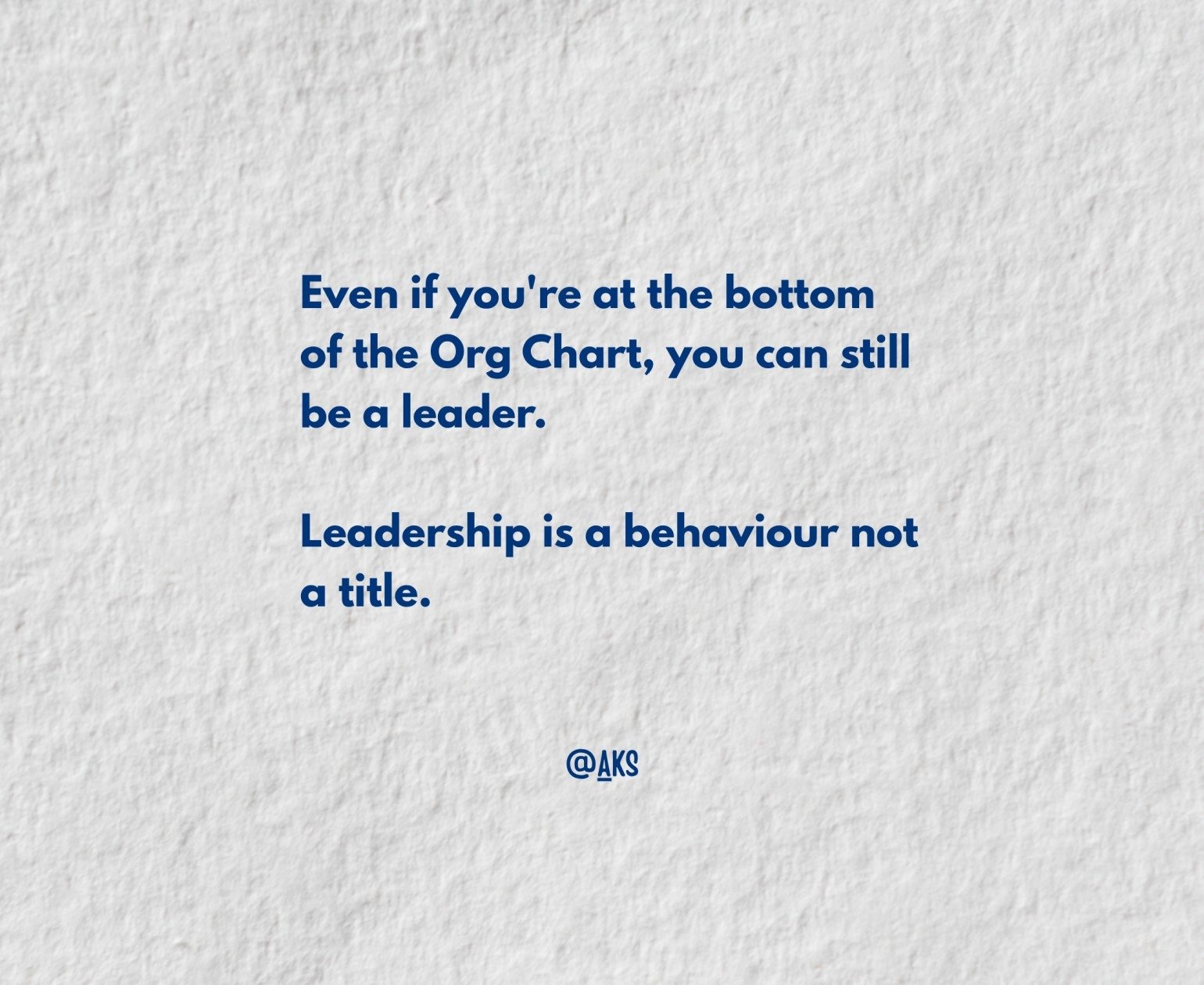 Need a Higher Org Chart Title to Lead?